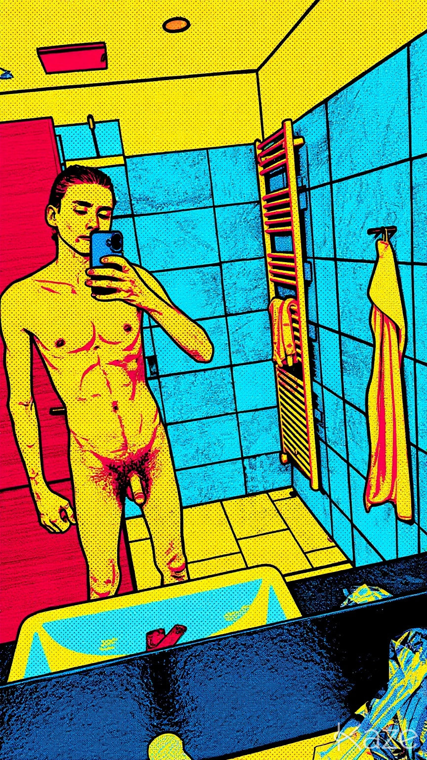 small dick in comic style