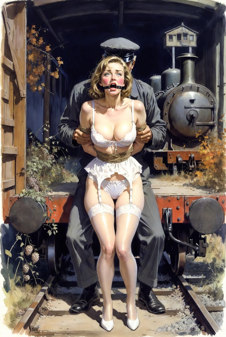 Pixwhores Experimental Enhanced: Stockings in the Railyard 1 #50