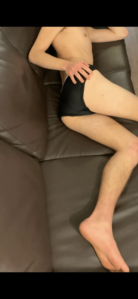 Cute Hairless Teen Boy Show His Huge Cock #21