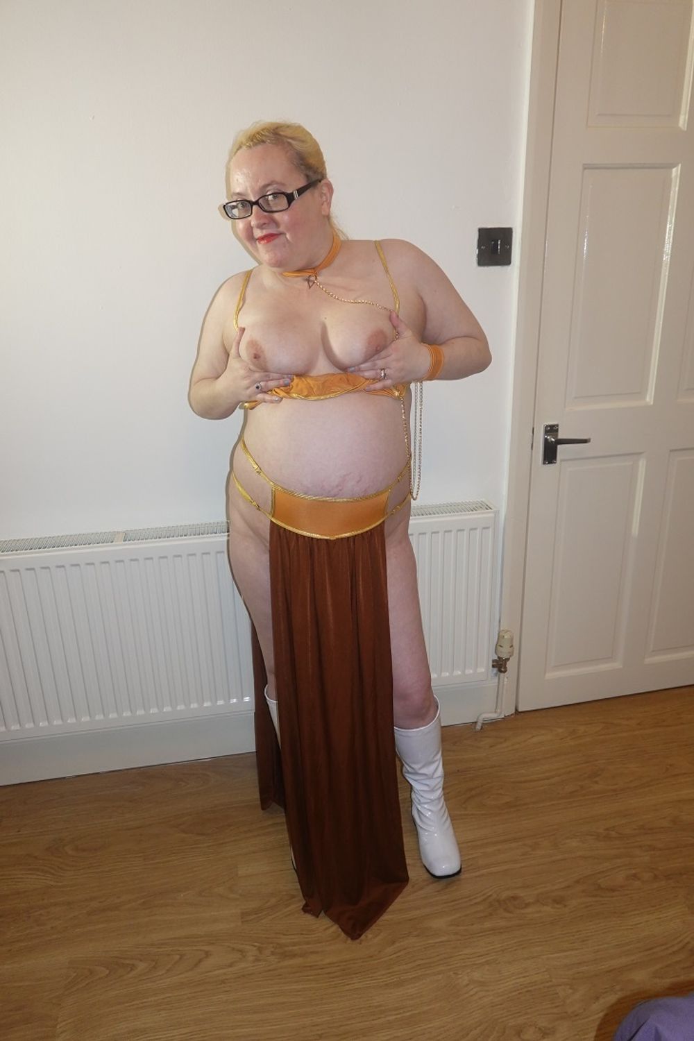 Star Wars Princess Leia Slave Girl cosplay  #8