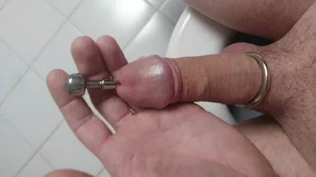 my cock with penis plug