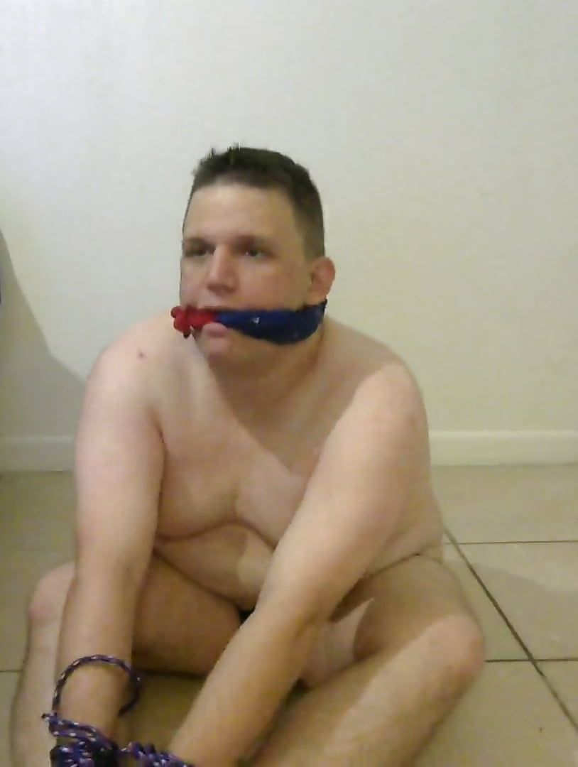 Gay fat boy bound and gagged #9