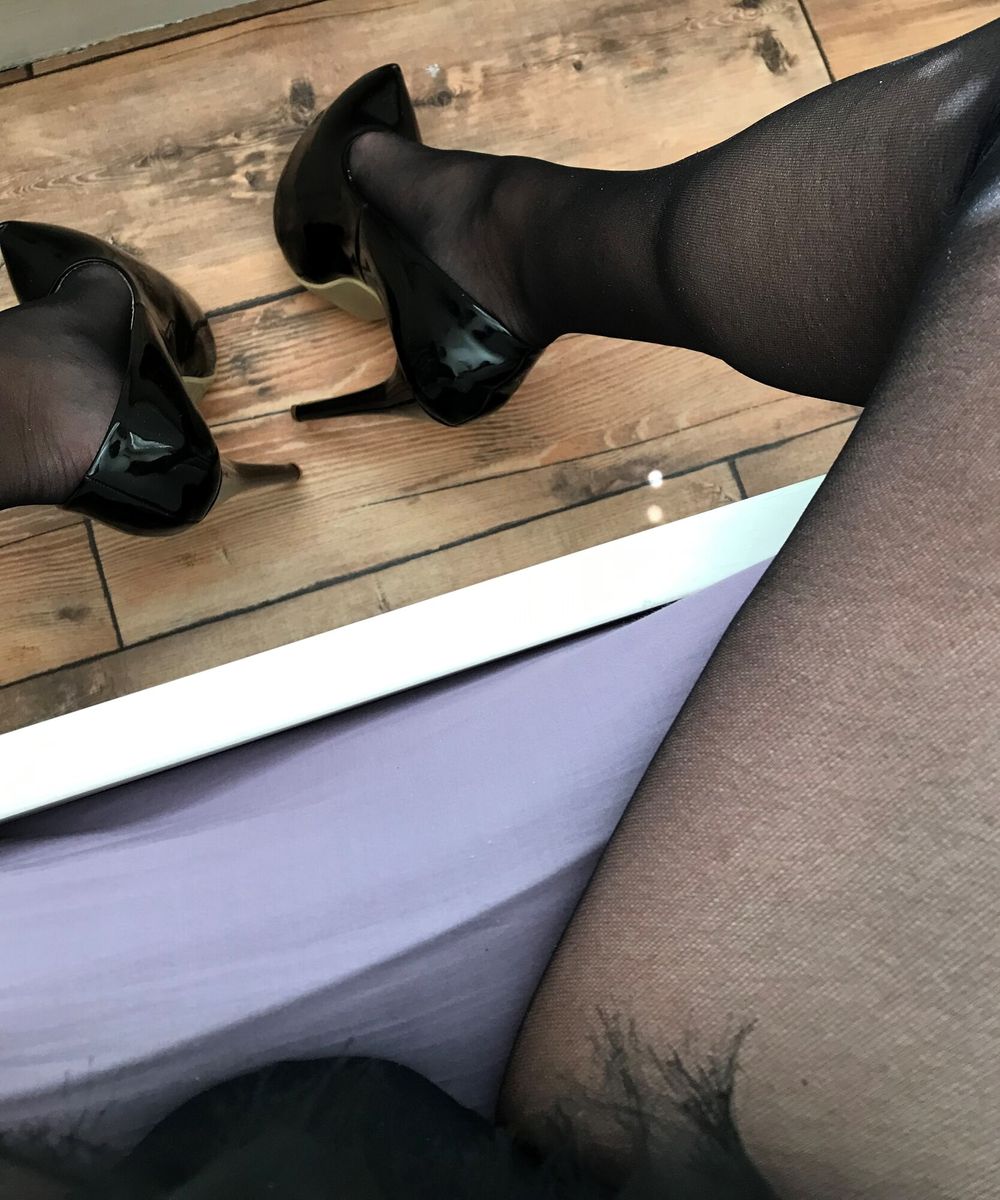 black tights &amp; heels close-up #10