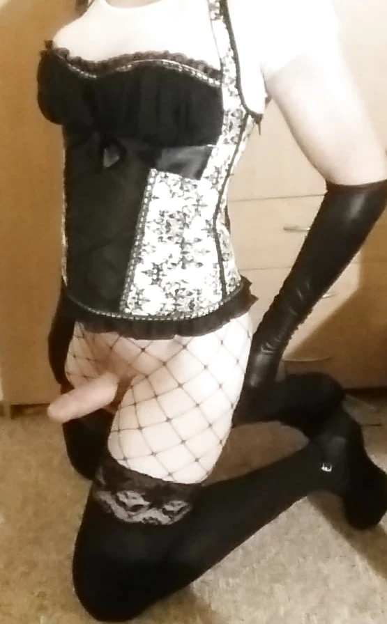 Sissy anal dildo riding #3