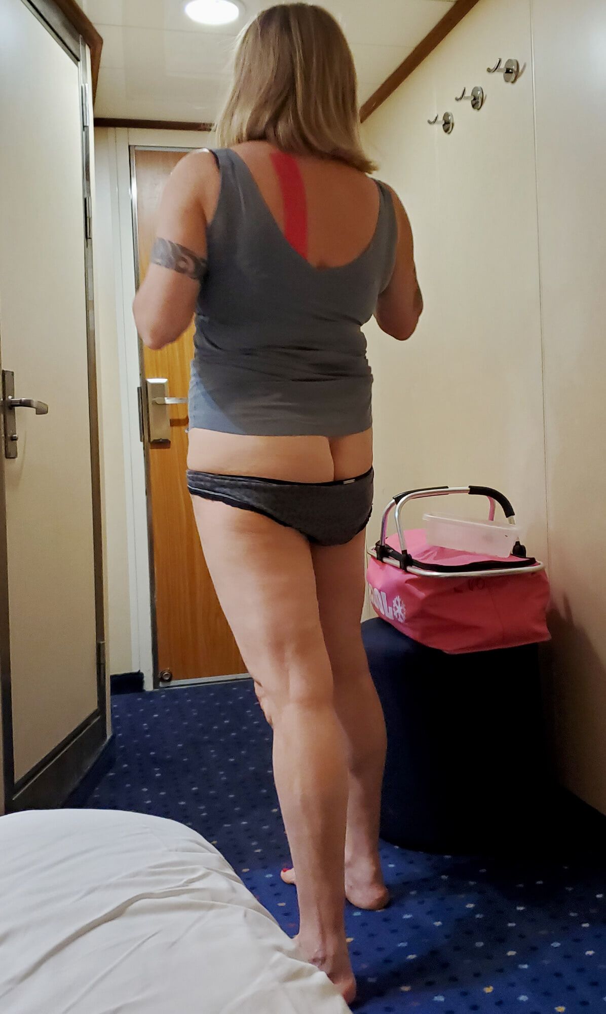 undressing in the ferry cabin #9