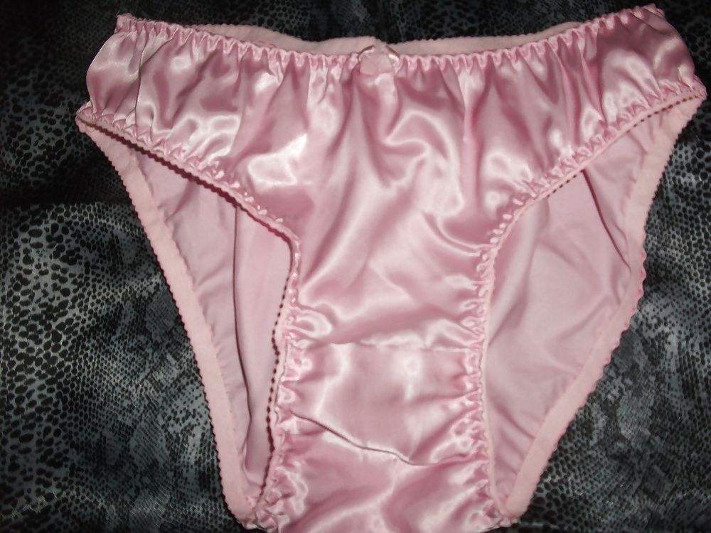 A selection of my wife's silky satin panties #37
