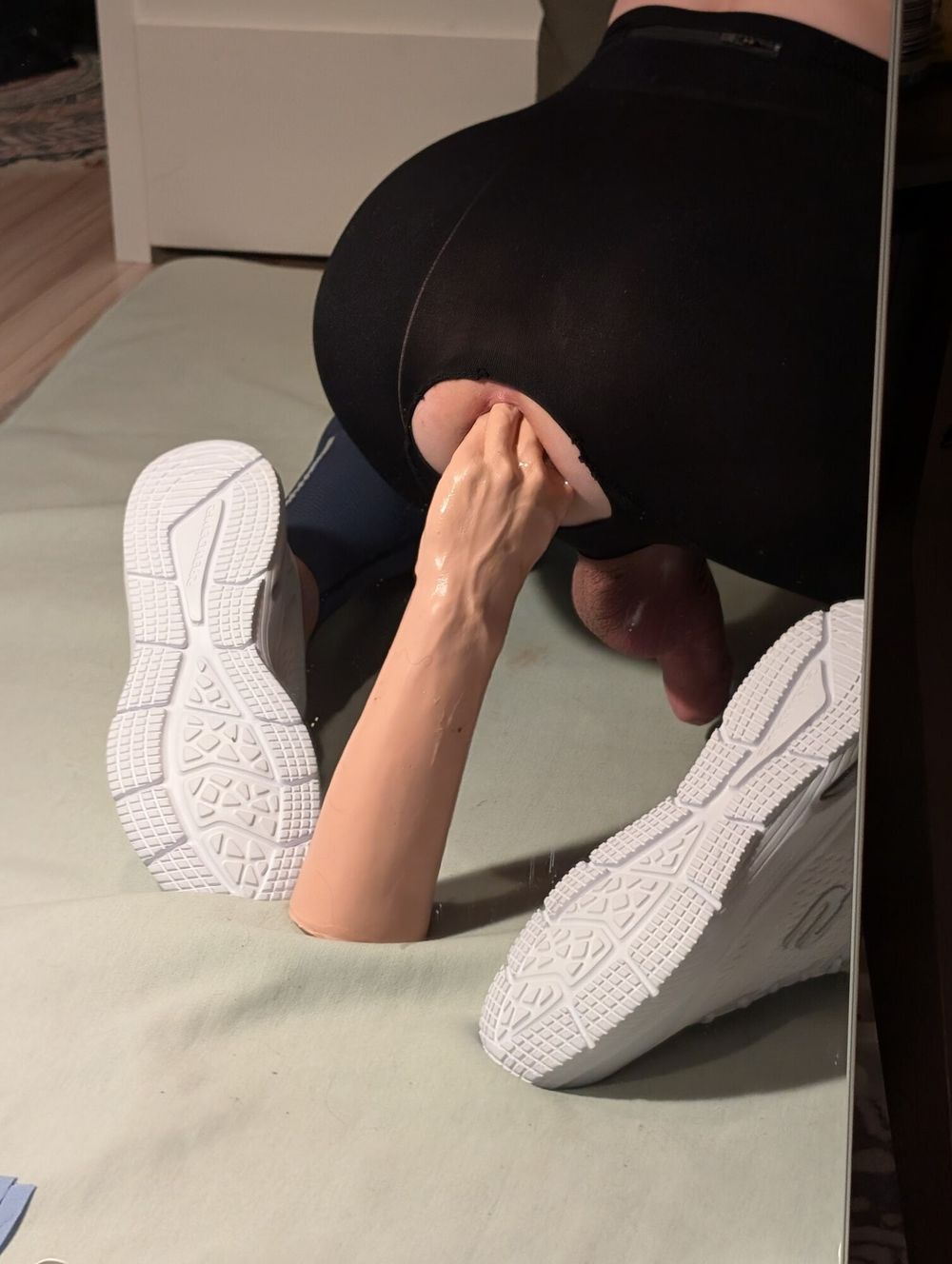 Leggins and Dildos in Ass  #12