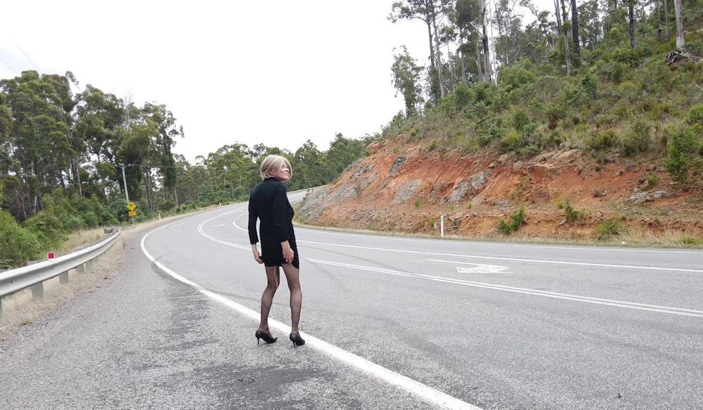 Crossdress Road Trip -  short trip out - No Nudity #7