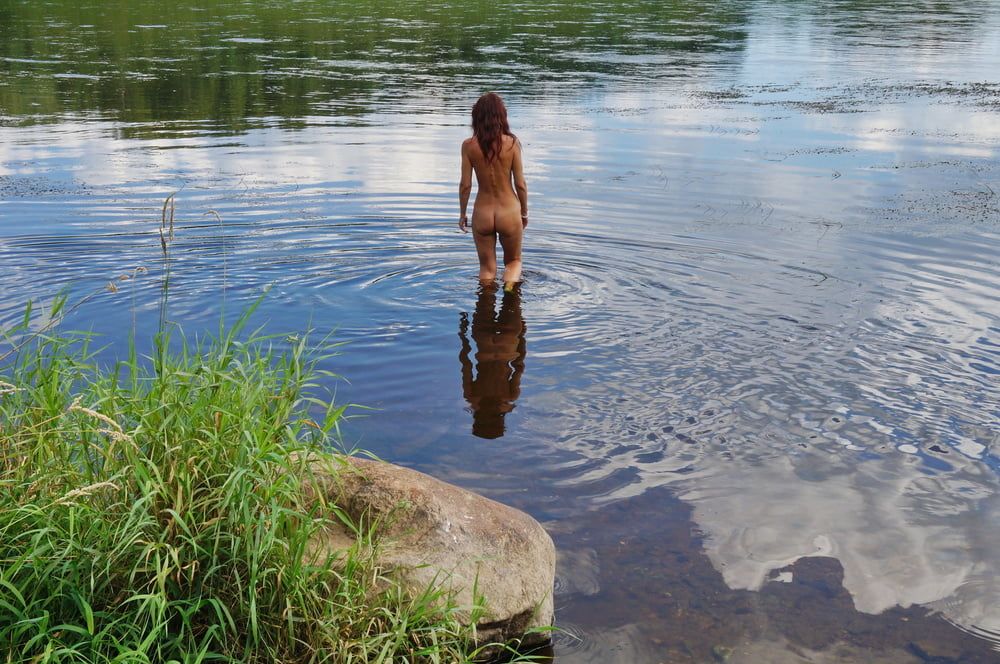 Nude Playing in Volga-river #3