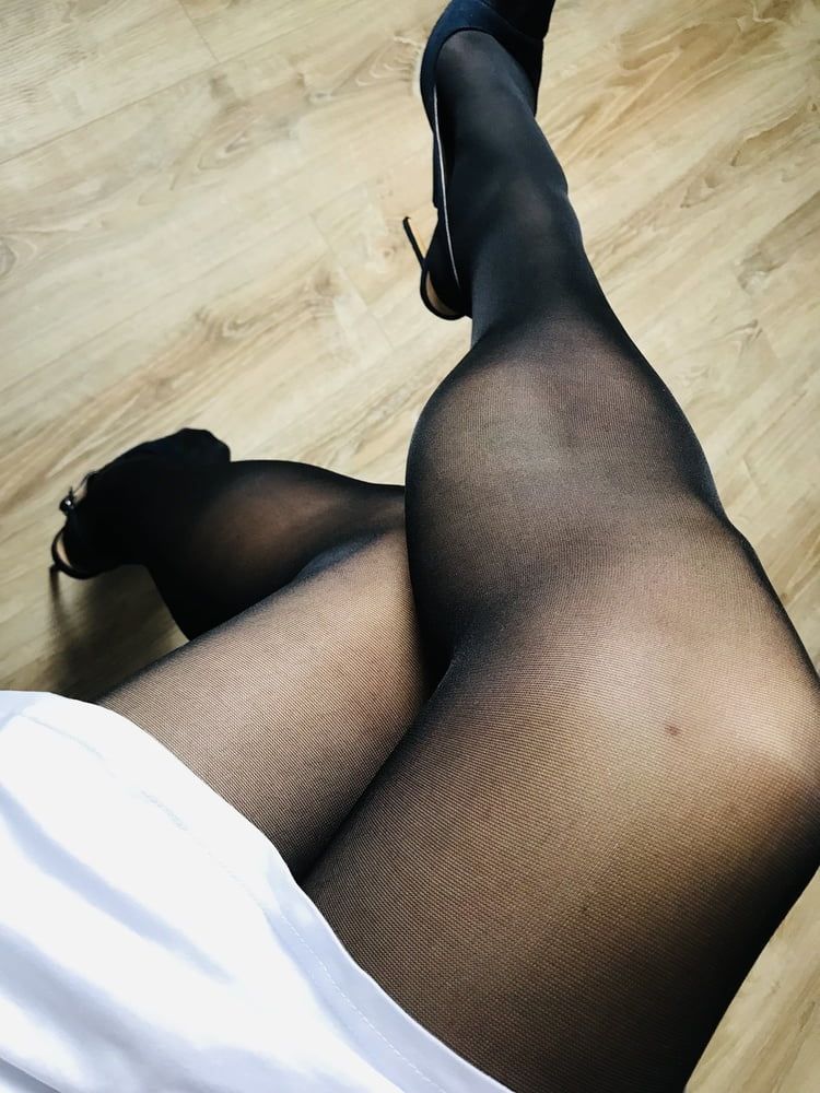 Sexy black stocking legs  #11