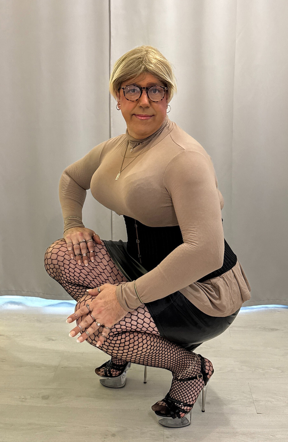 In a skirt and heels #6