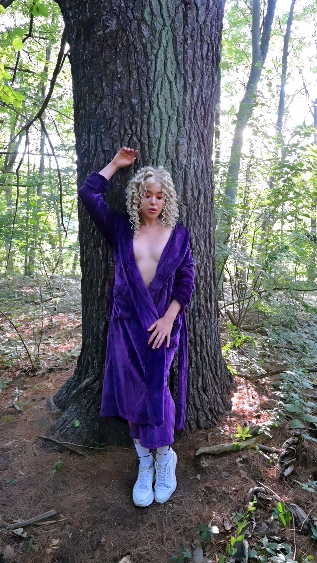 Public park nudist Fiona Brandy. Small tits, big clit, ass! #15