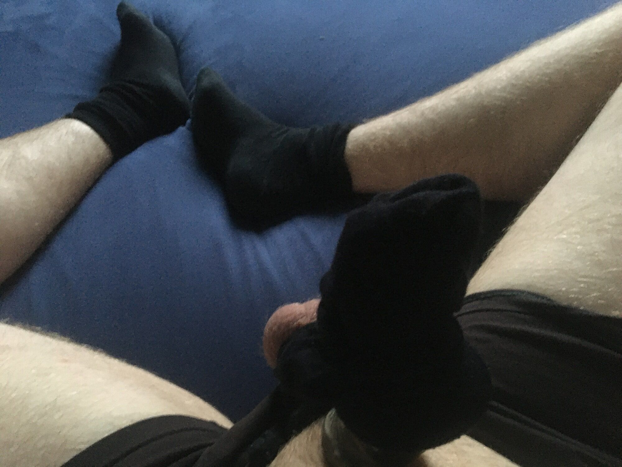 Shaved Bound Dick And Balls With Condom Sock Fucking #51