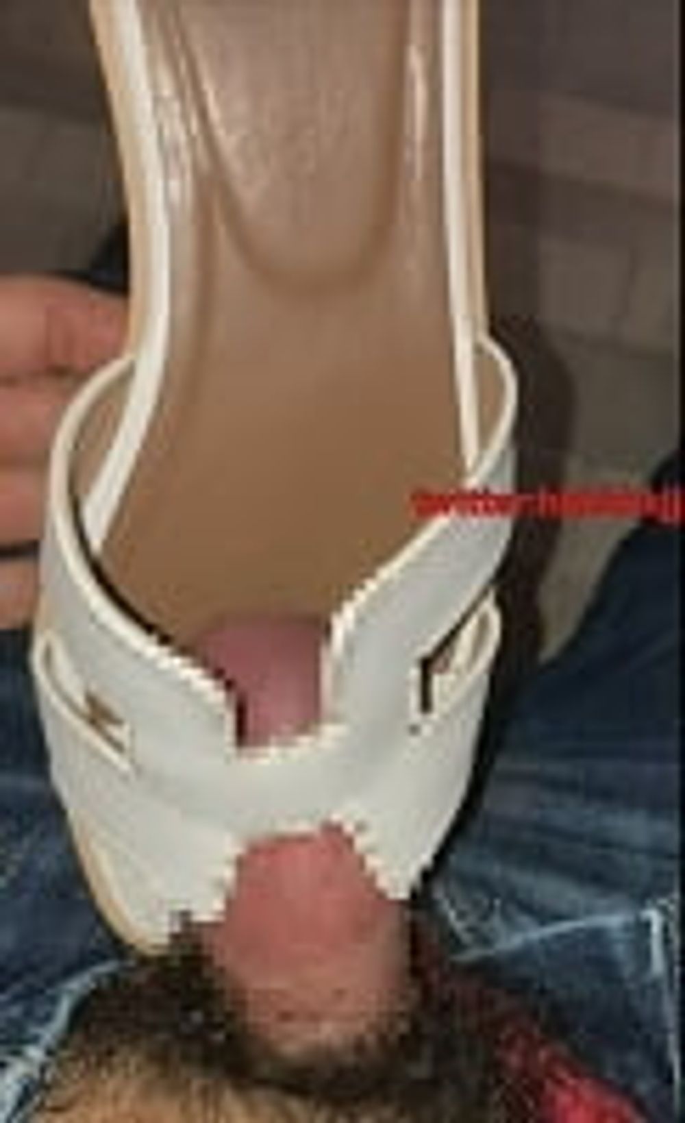 Cum girl eating takeaway sandals shoes  #5