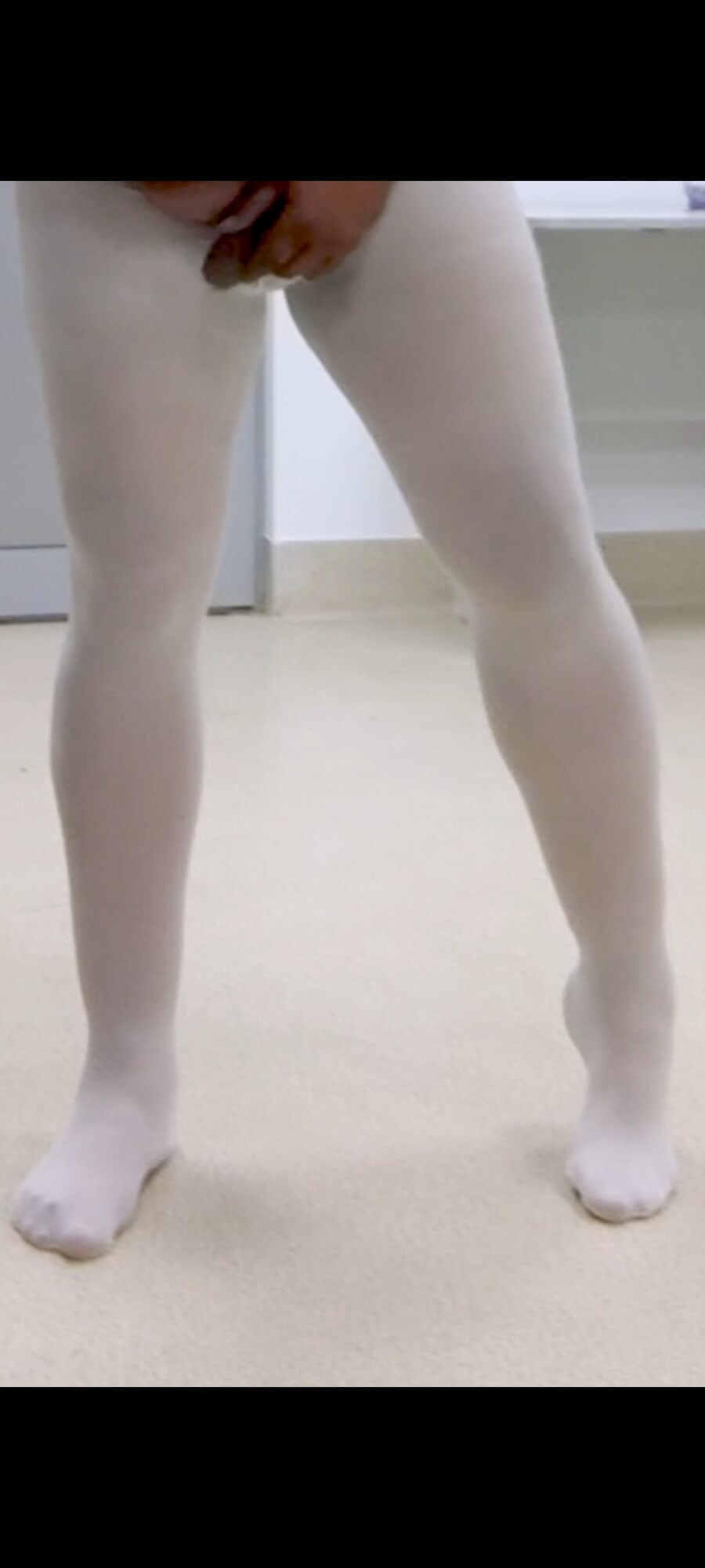 Legs in white pantyhose #19