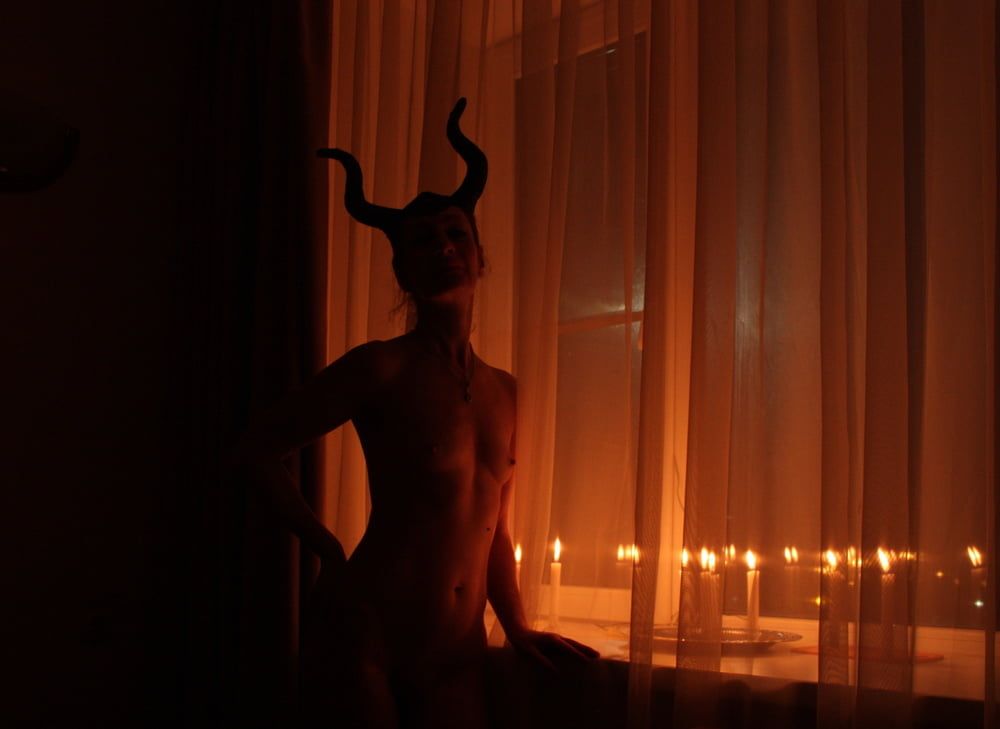 Naked Maleficent with Candles #15