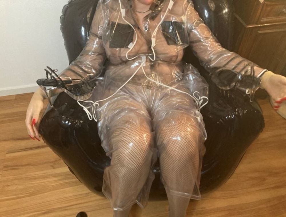 Clear High Heels and Clear PVC Fetish #27