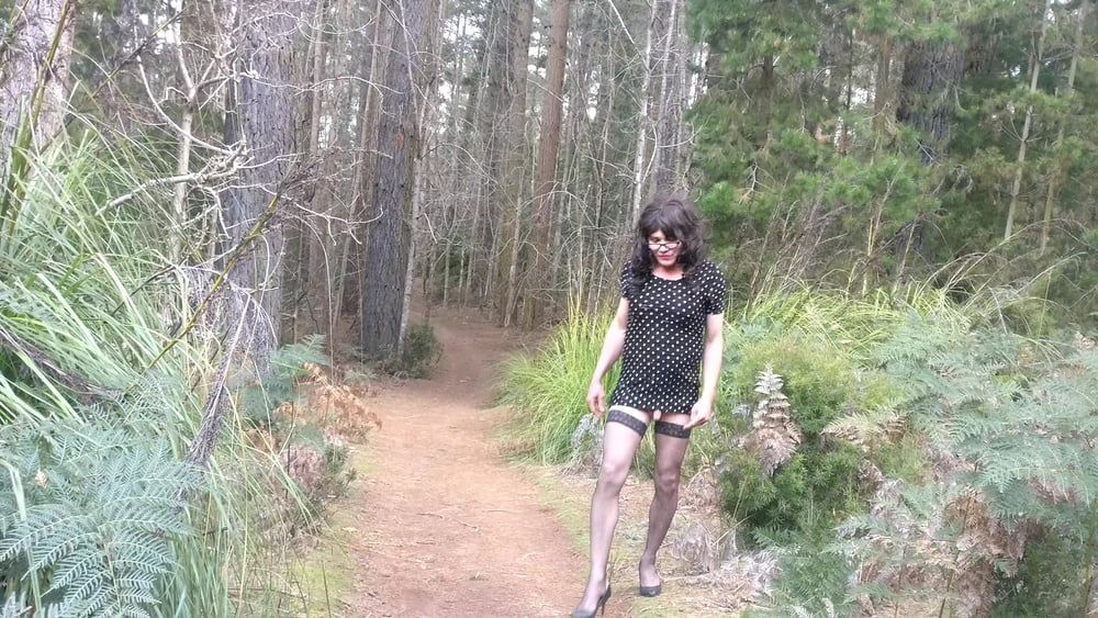 Crossdress Roadtrip Forest walk #14