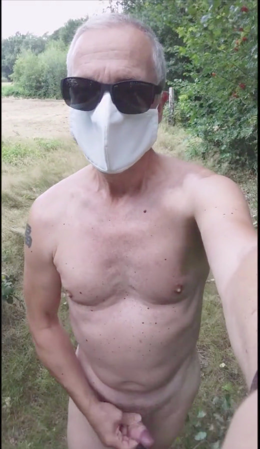 grandpa exhibitionist random public outdoor cruising cumshot #50