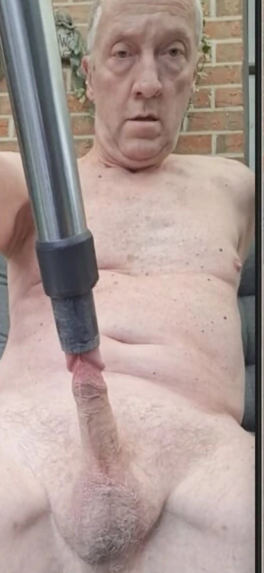 EXHIBITIONIST BIG DICK GRANDPA CLOSE UP CUMSHOT #24