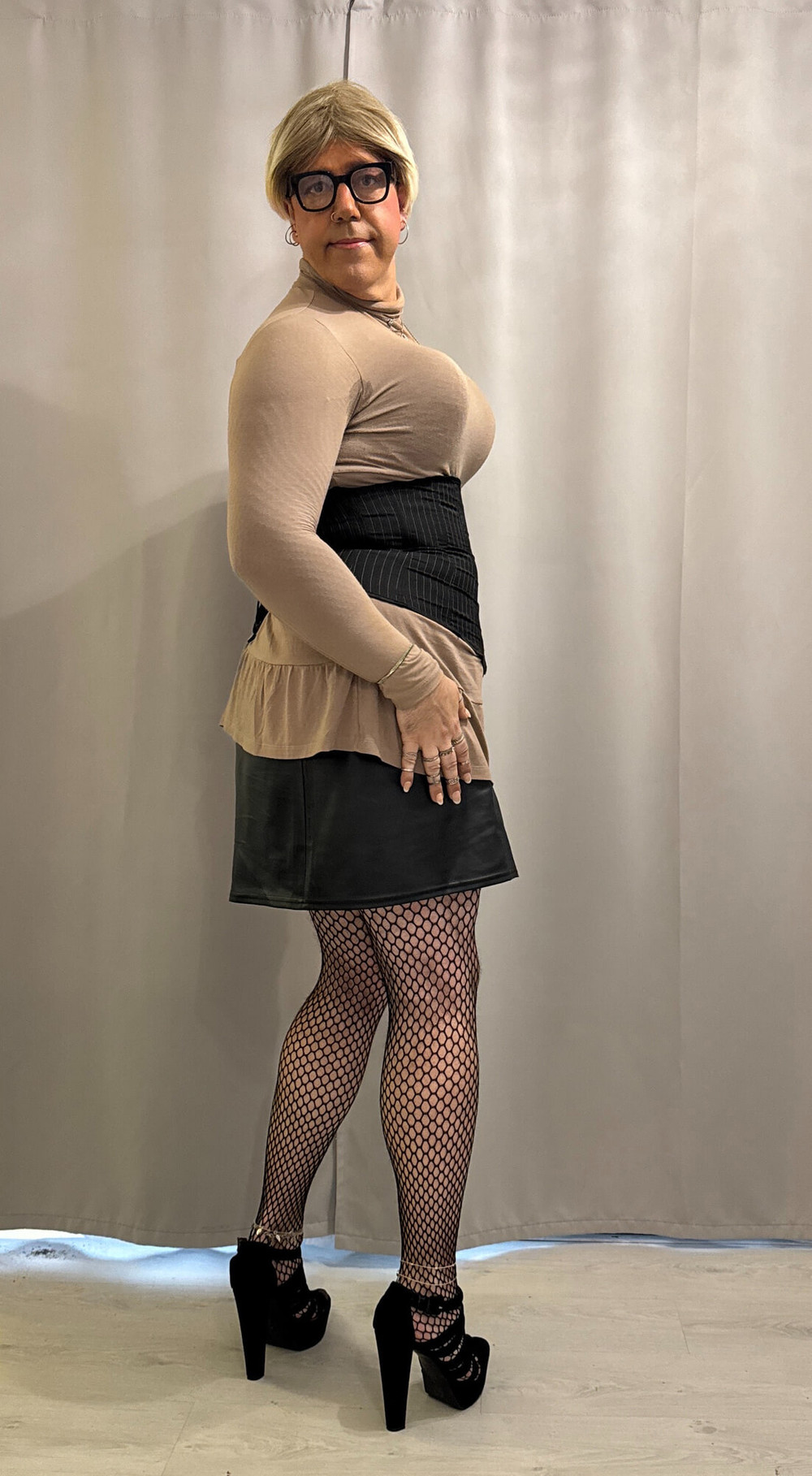 In a skirt and heels #10