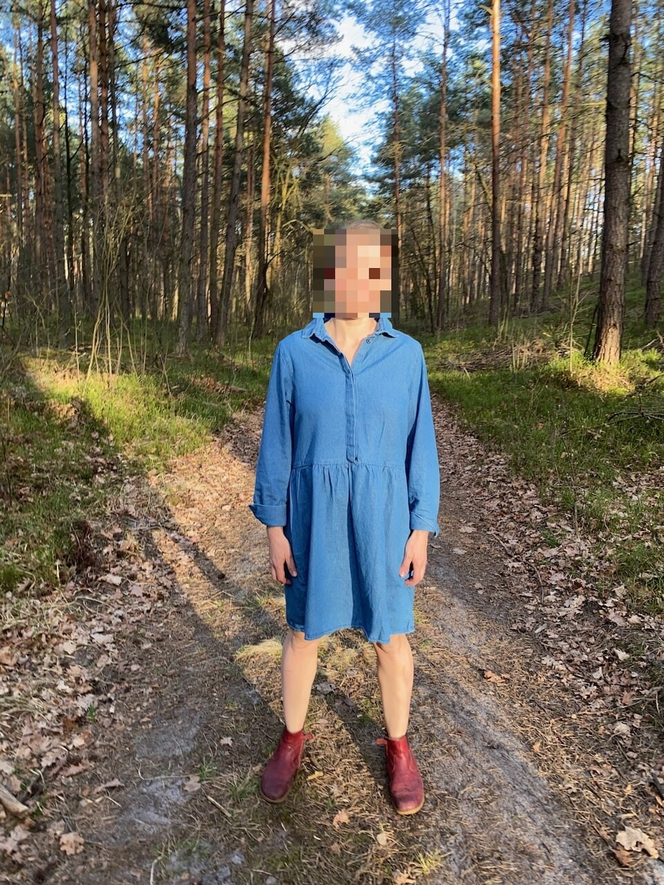 Shy pussy in the forest #5