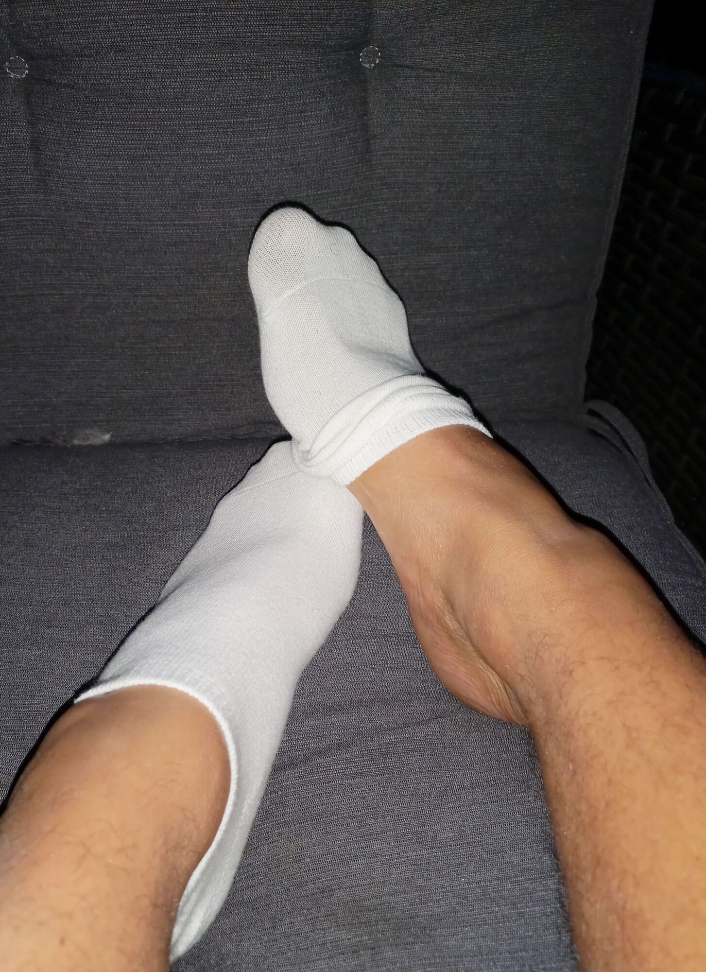 Playing in White socks and soft feet #3