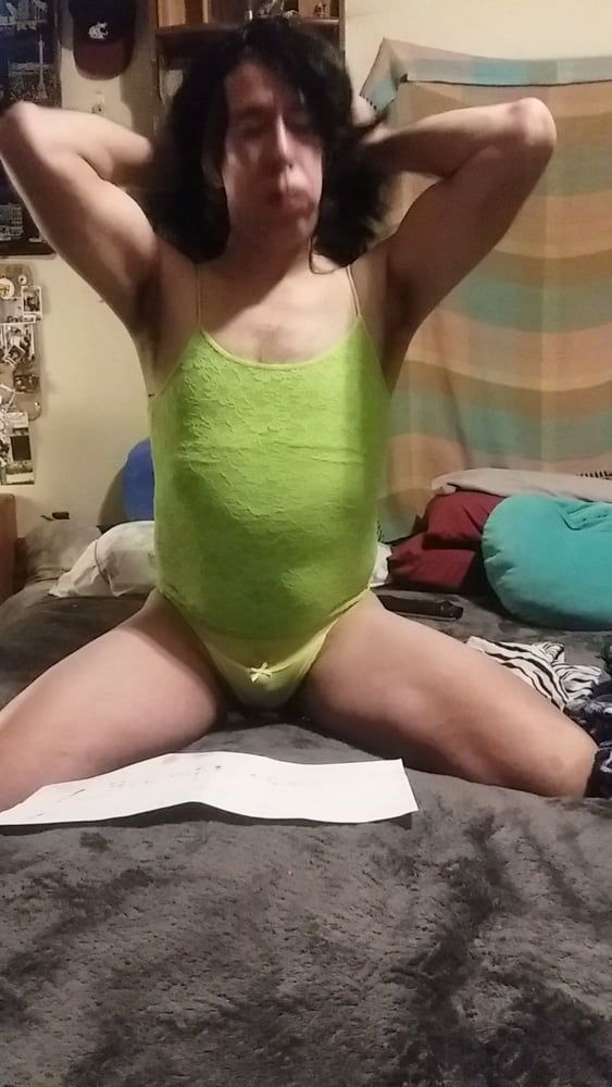 My green panties #7