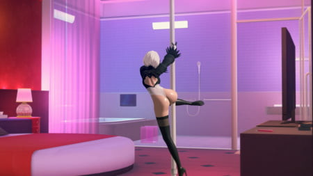 Private dance for you from 2B (NieR: Automata)