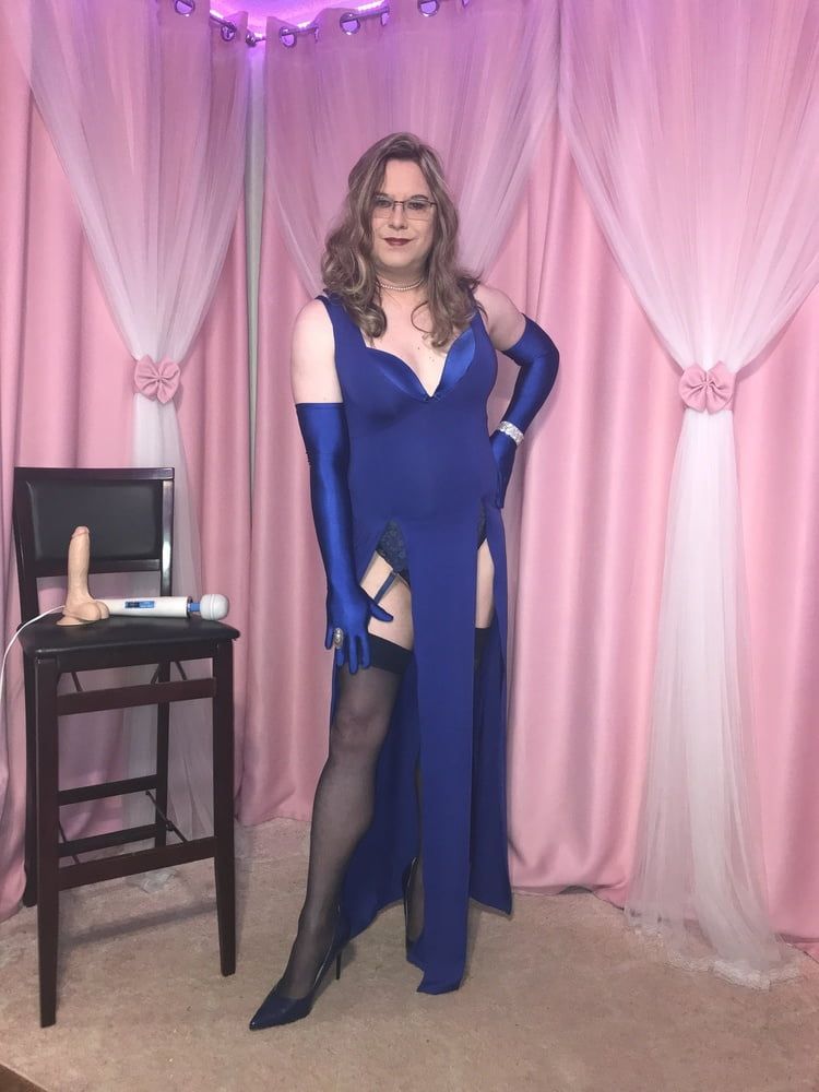  Joanie - Blue Maxi Vest Dress and Lady Marlene Part 3 #30