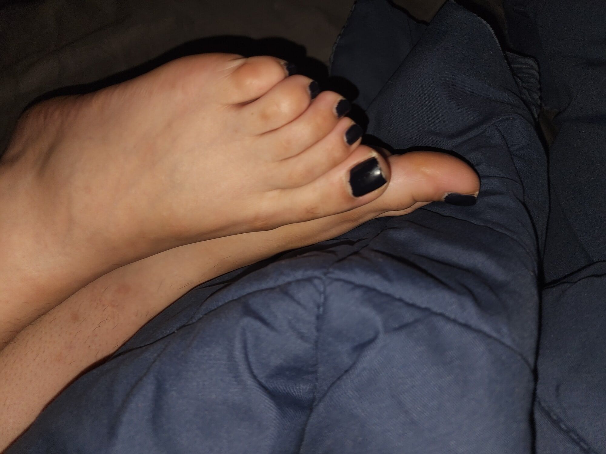 LatinaMilf blue toes #13