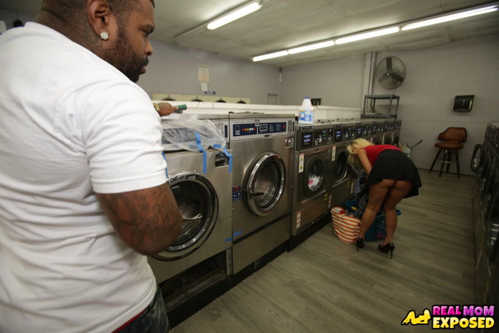 MILF Katie Morgan Takes Multiple Loads At The Laundromat #28