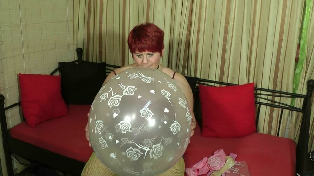 Large transparent balloon blown up ... #30
