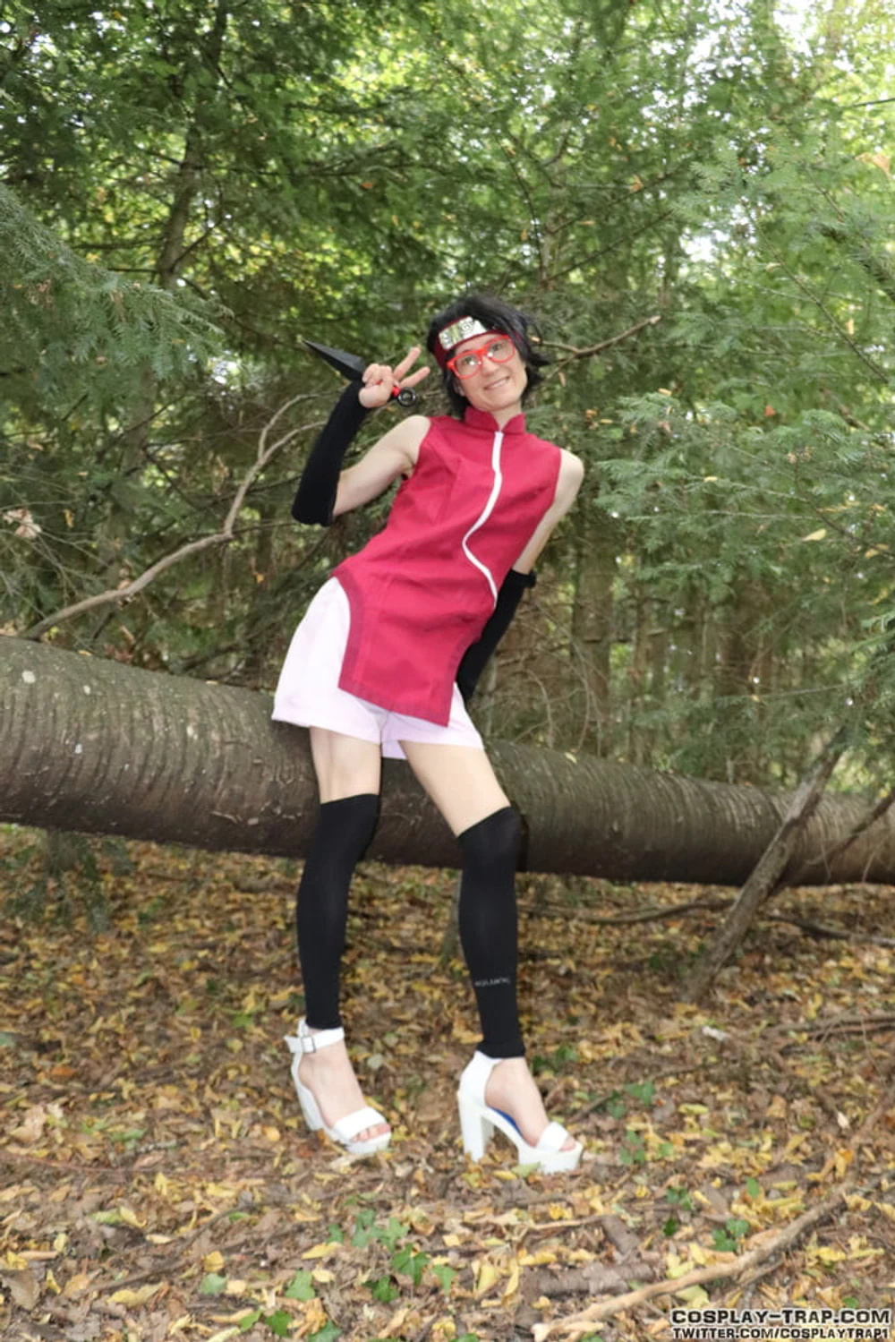 Sarada forest exhibition crossdress cosplay  #3