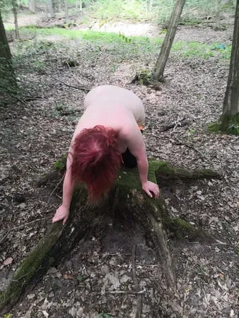 bare naked tits and ass in the woods         