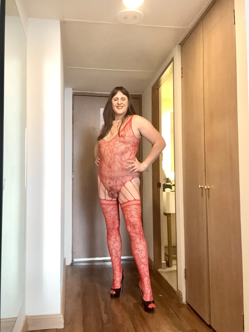 Tied up in Red body stocking  #14