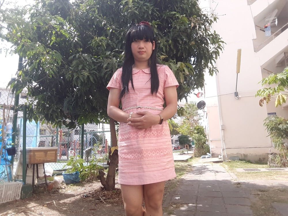 FN007 I'm a kathoey in Thailand patterned dress EP2 #2