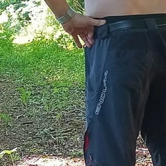 Naked outside