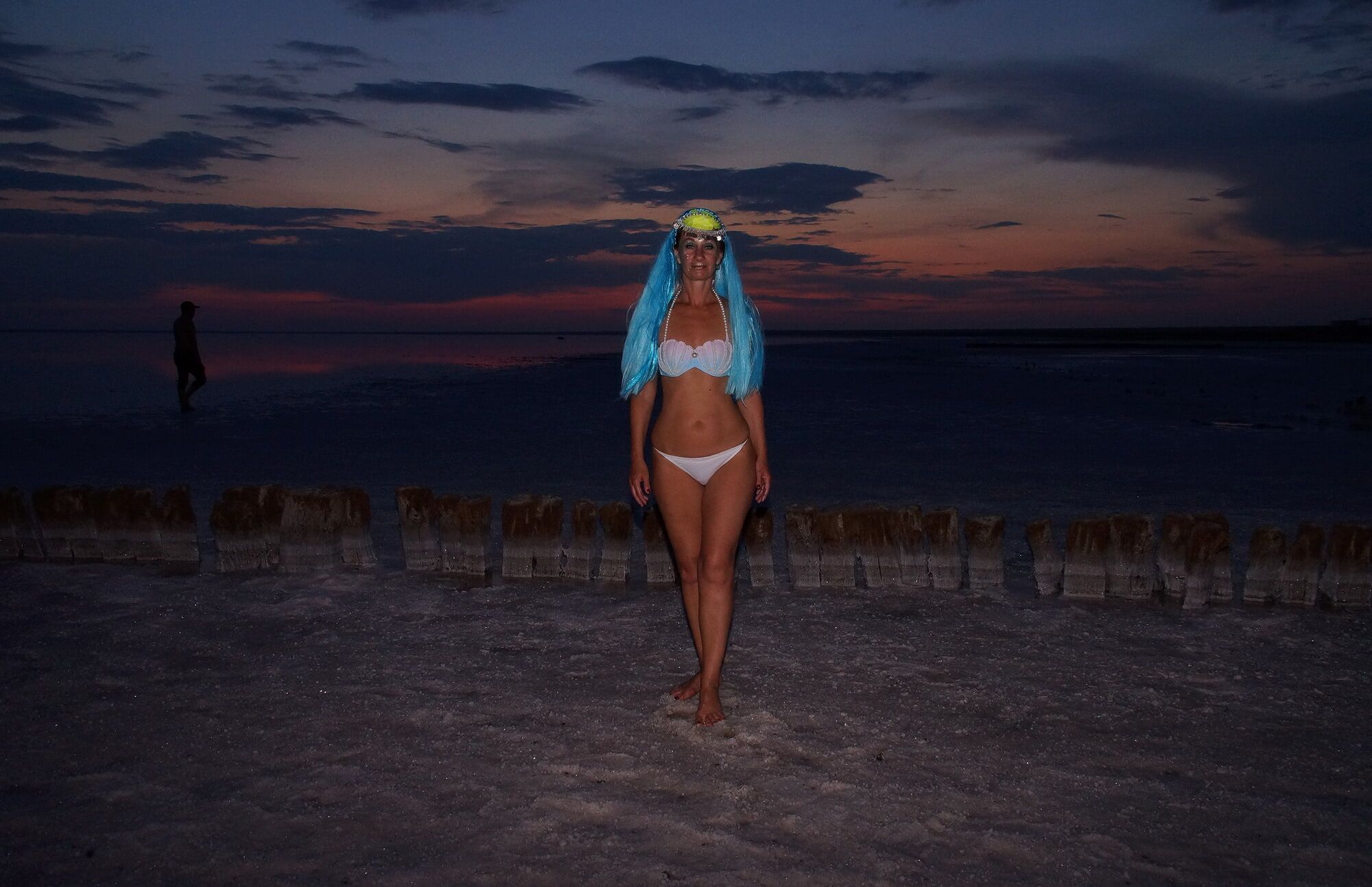 Bikini on Sunset Background #6