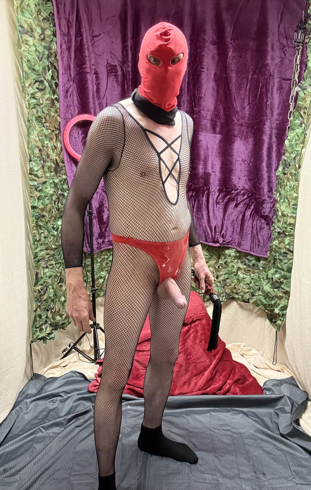 Solo Juicy Cock With Fishnet Body Stocking  #10