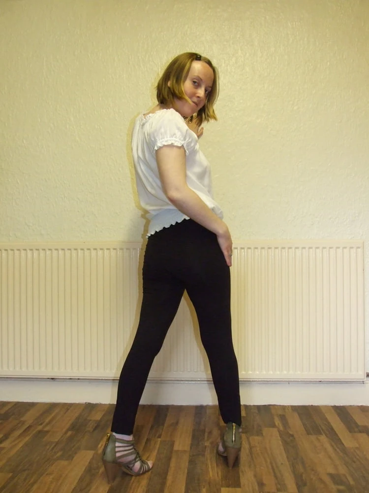 Young Blonde wife in Leggings #2