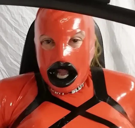 alison in rubber         