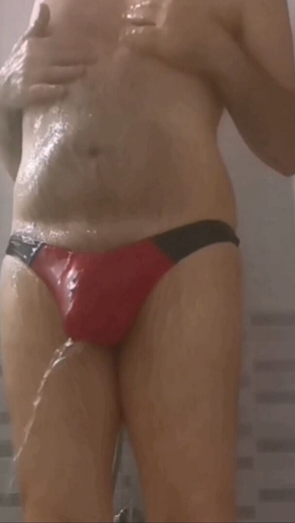 HOT WET RED THONG #9