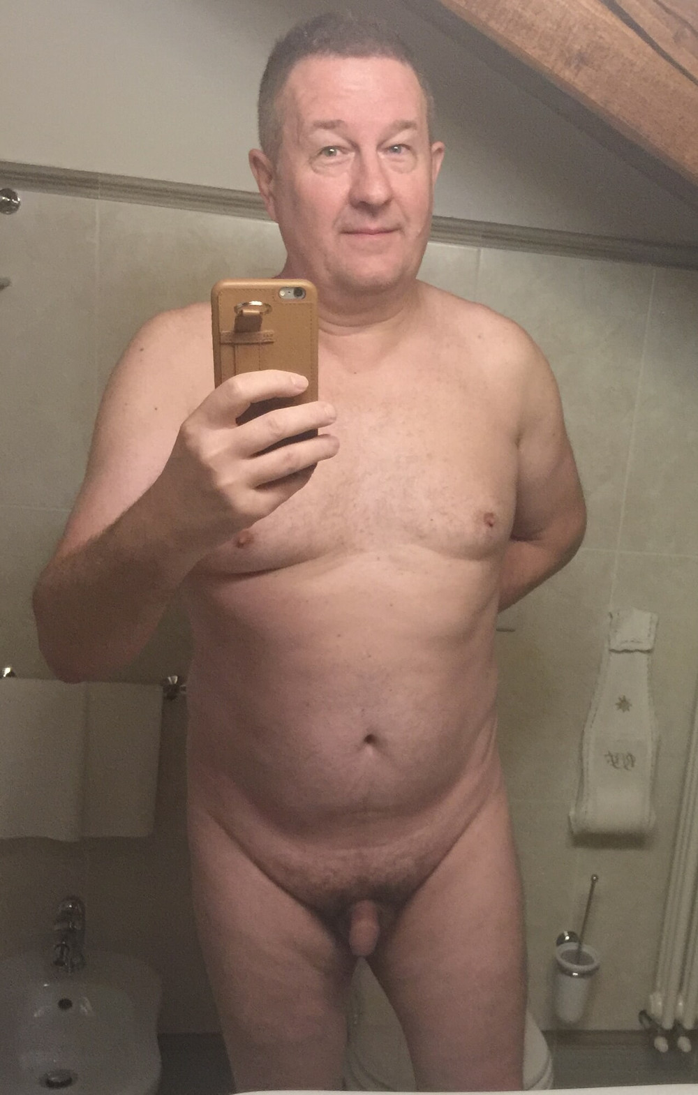 Naked daddy in the mirrir #5