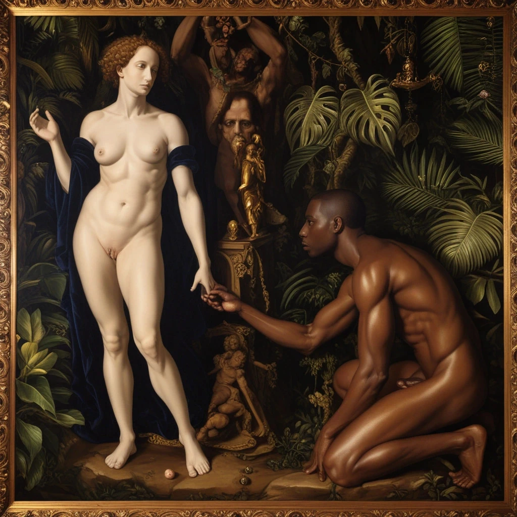 经典的跨人种戴绿帽子艺术