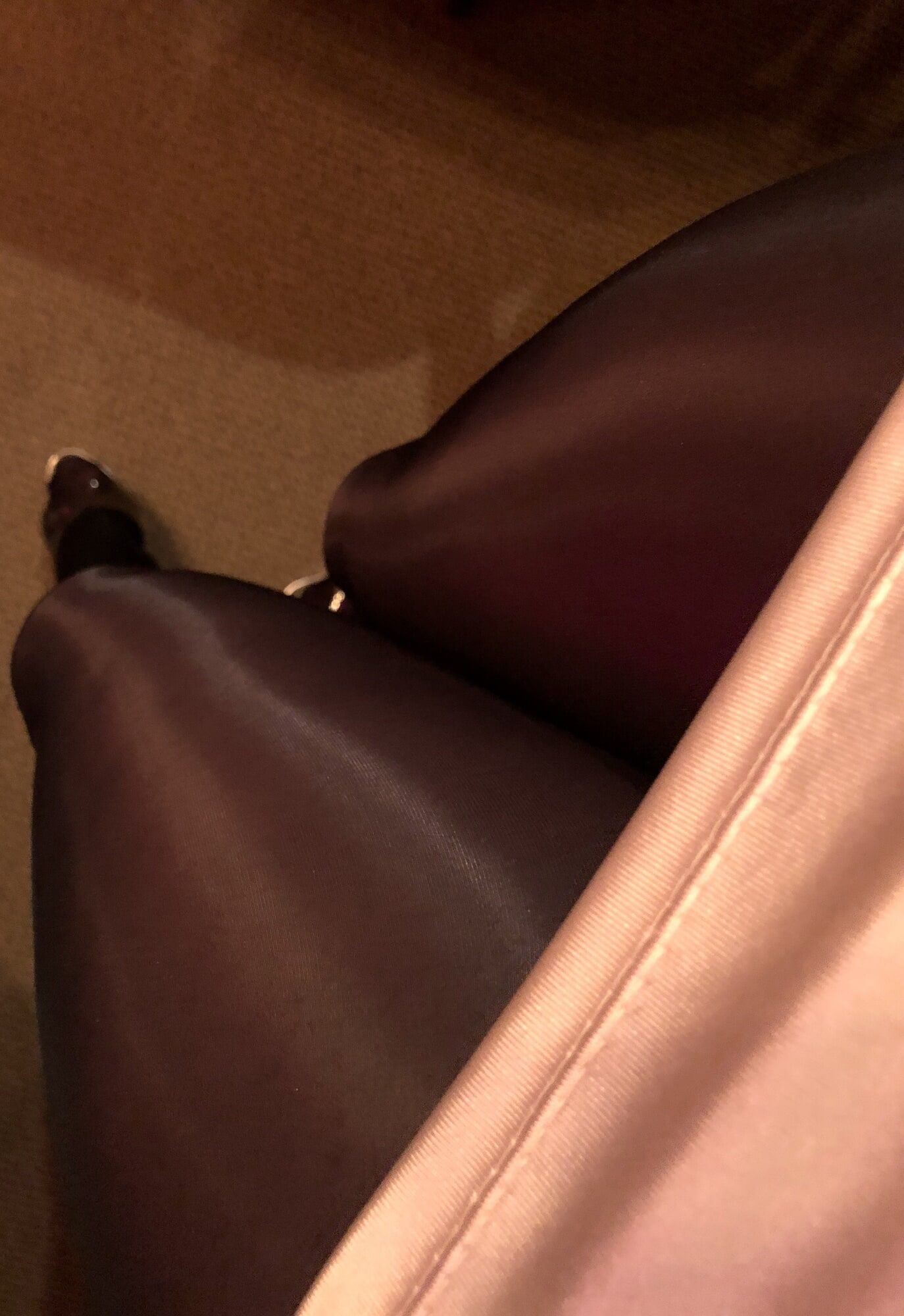 My legs on shiny pantyhose! #16