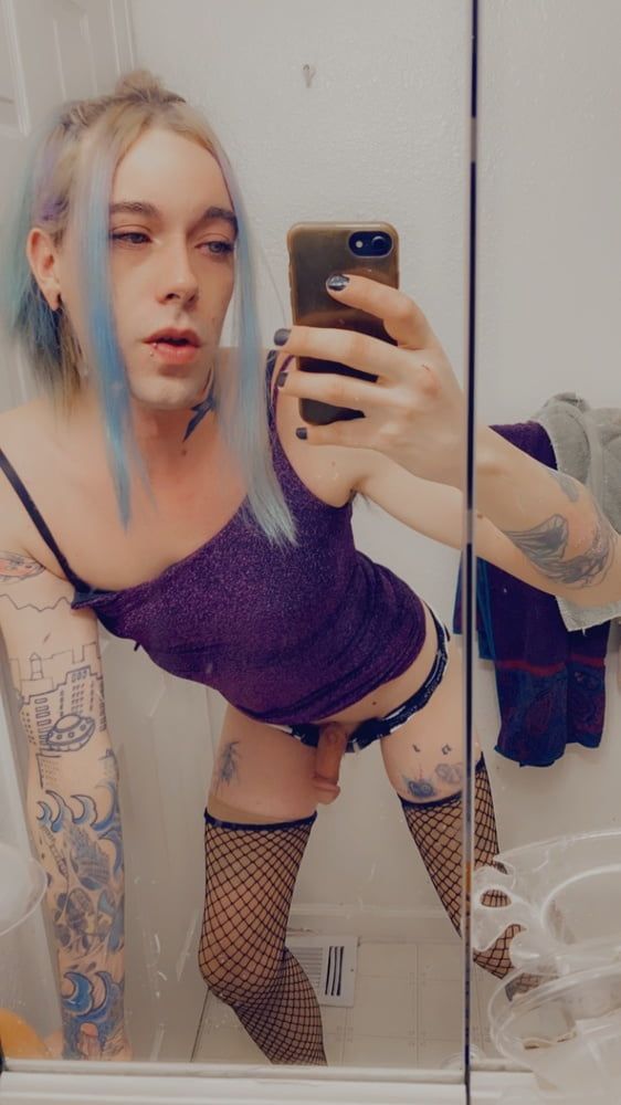 Hot Purple Minidress Slut #17
