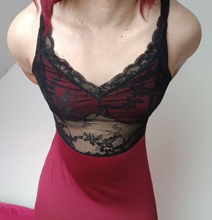 long red lace dress