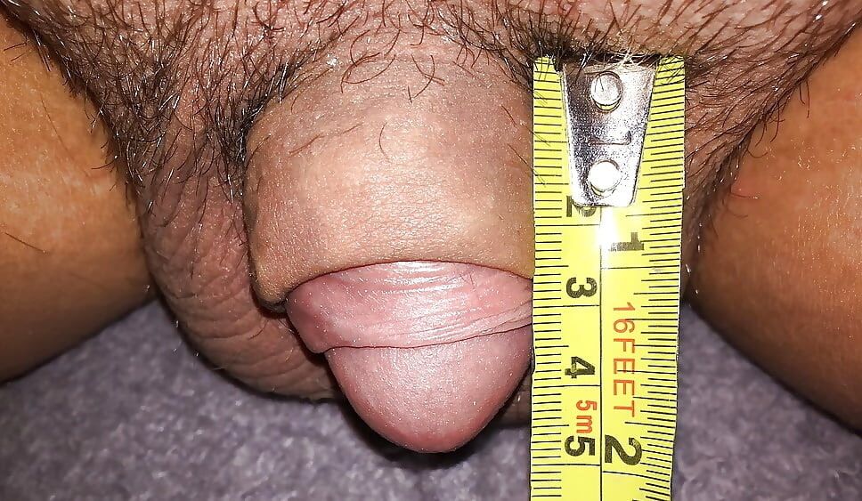a few pictures of my clitdick with the glans sticking out #4