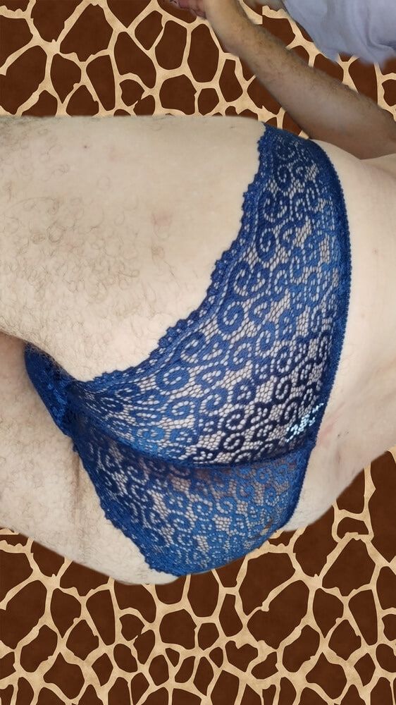 my blue lace panties